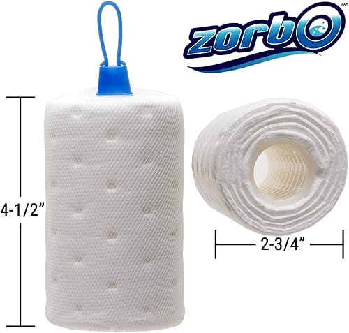Miniatura 5 de ZorbO Absorbedor de espuma de aceite para bañera de hidromasaje y piscina para agua naturalmente más limpia, paquete de 2