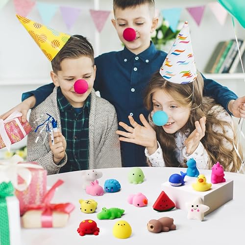 Miniatura 8 de JOYIN Mochi - Juego de juguetes esponjosos, paquete de 25 mini mochi esponjosos, recuerdos de fiesta para niños, juguetes kawaii para aliviar