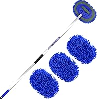 WillingHeart 160cm hosszú autómosó kefe mikroszálas nyújtható tisztító mop 2in1 1