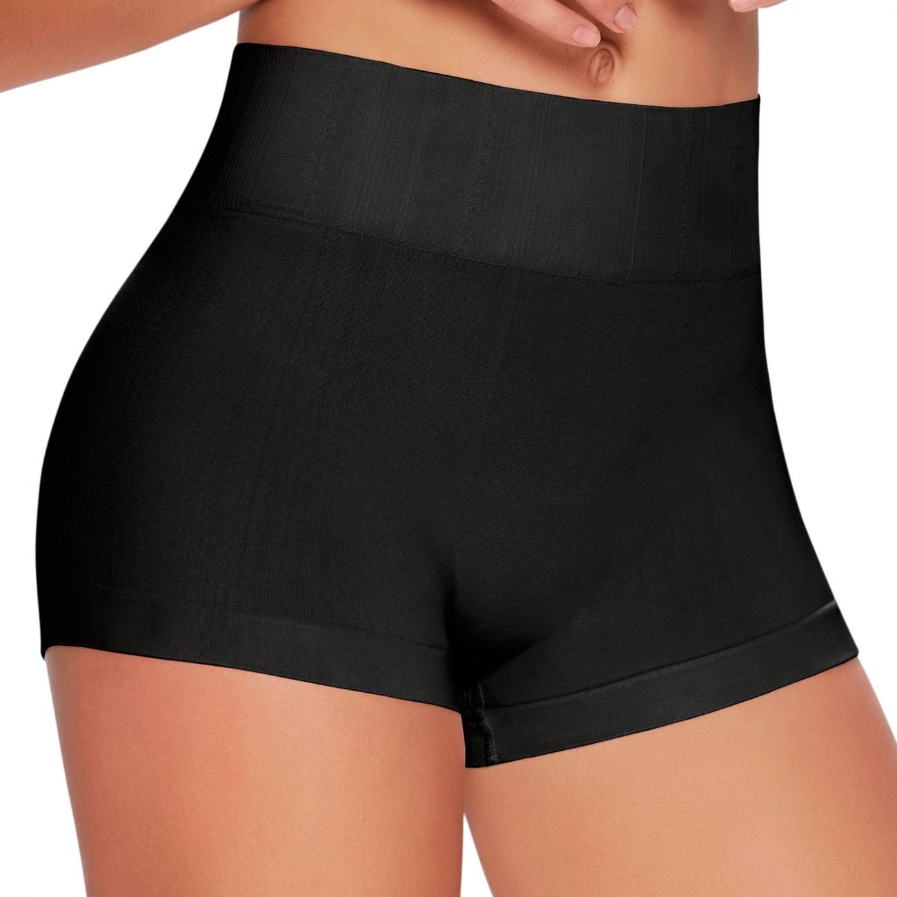 TrueShapers1230 Everyday Shaping Panty Boyshort Color Black Size L/XL
