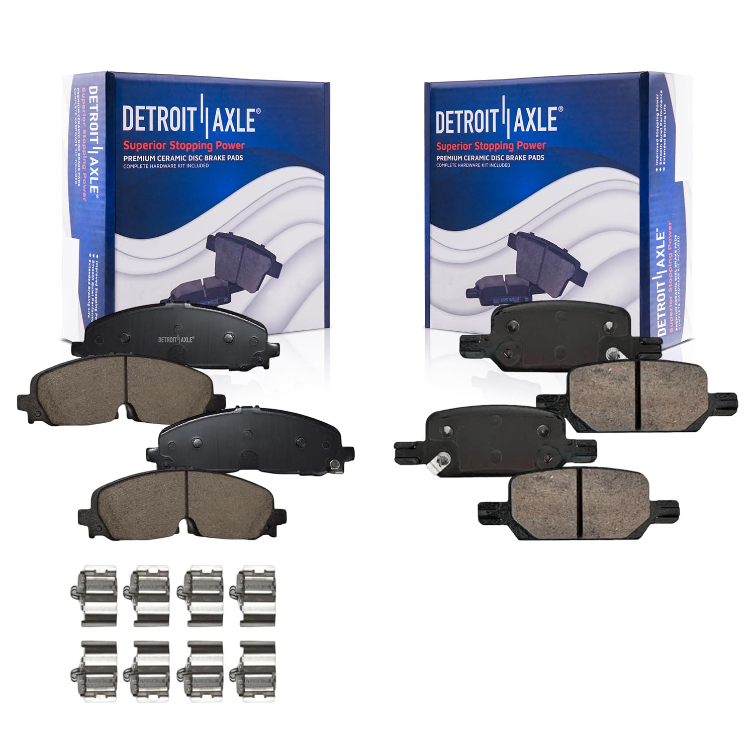 Detroit Axle - Brake Pads Set for 2021-2022 Chevrolet Colorado GMC Canyon
