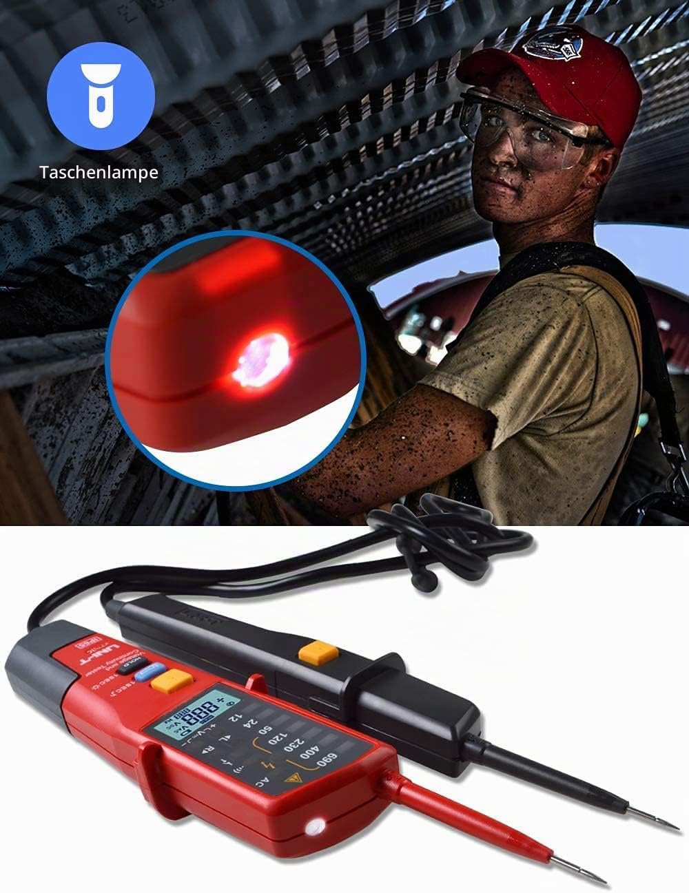 UNI-T UT18C RCD Handheld Digital Multimeter 690V Display Continunity Voltmeter