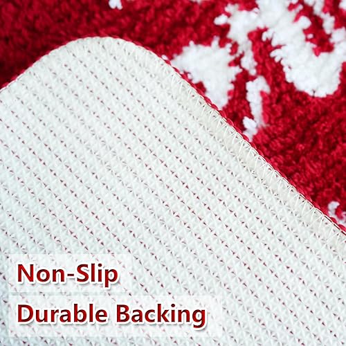 Miniatura 8 de BOANKODU Alfombra de baño de Navidad extra suave, ultra absorbente, alfombra de baño de Navidad, tapete de baño con parte inferior antideslizante