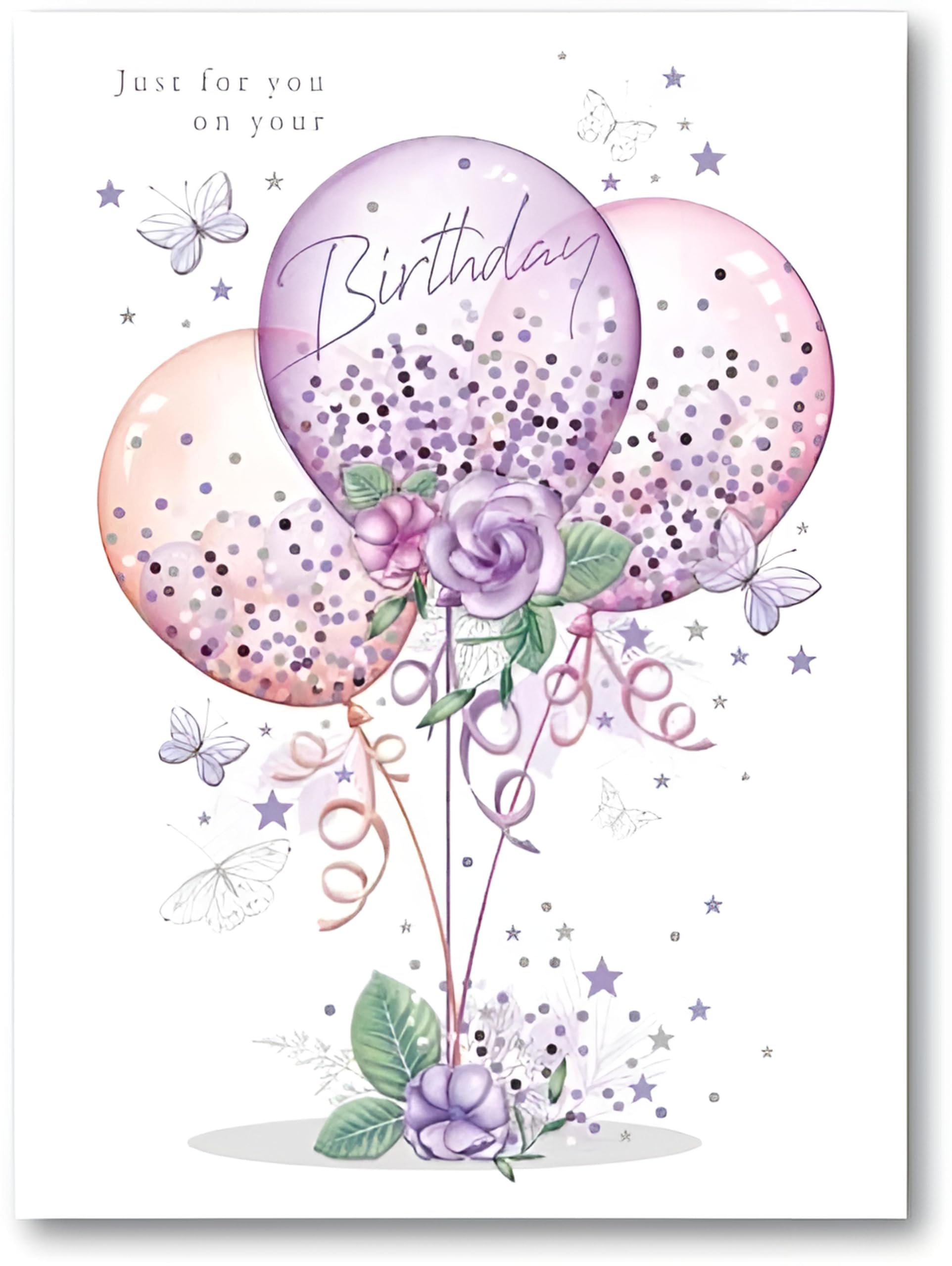 Noel Tatt Geburtstagskarte Für Frauen – Schmetterling & Geschenk-Design Mit Folienprägung, Umweltfreundlich & Mit Umschlag