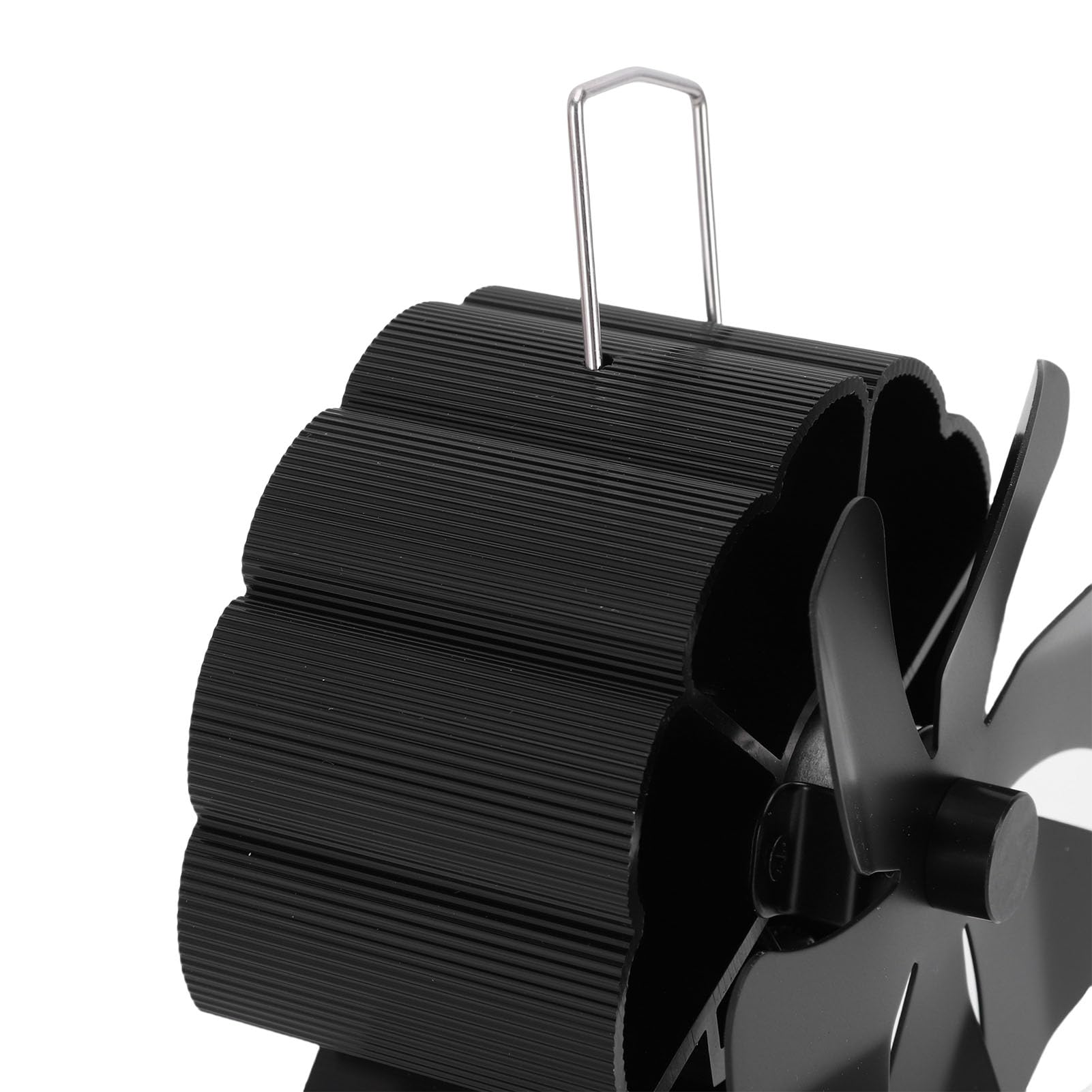 FTVOGUE Ventilatore stufa legna alluminio | Termico, senza elettricità, +80% flusso, per camino