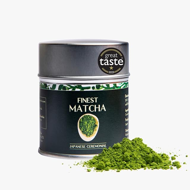 Matcha zielona herbata w proszku z Japonii (Finest Ceremonial 30 g)