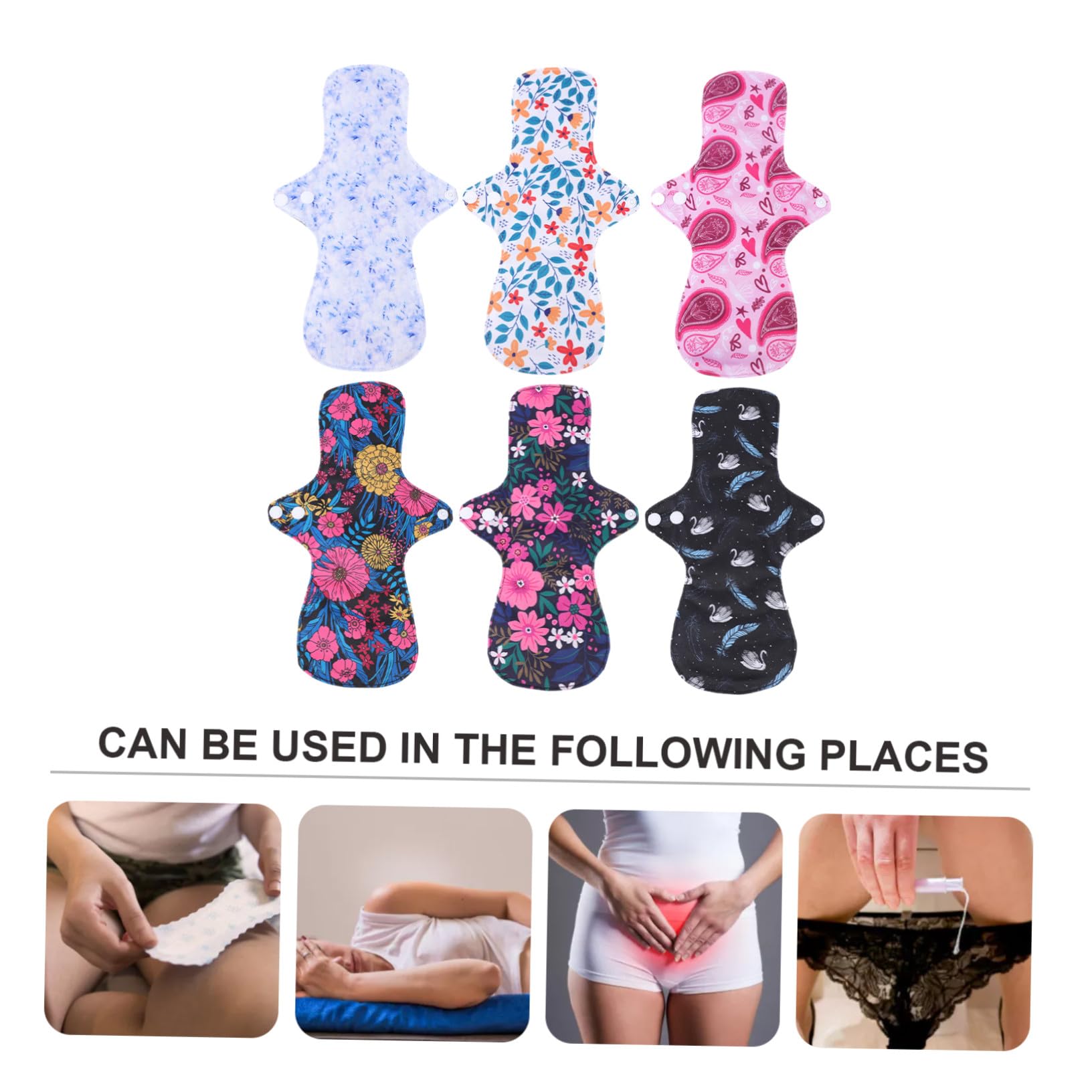 Compresas Sanitarias Reutilizables 6 Piezas de Pul para Adulto