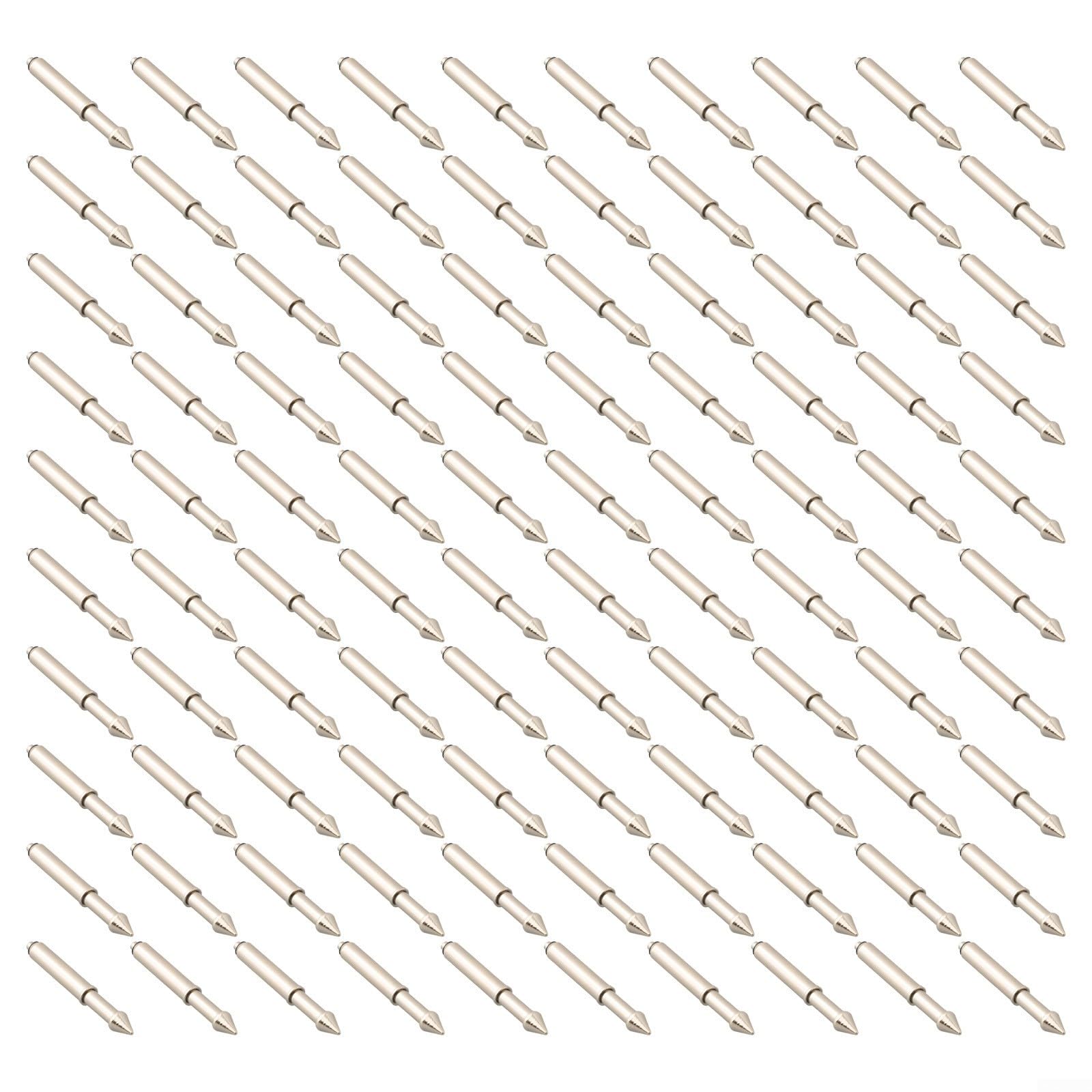 Professional PCB Test Probe Kit, Assorted Sizes Spring Loaded Pogo Pins Circuit Board Testing Equipment, Gold Plated Contact, 100 Pack(GP-2)