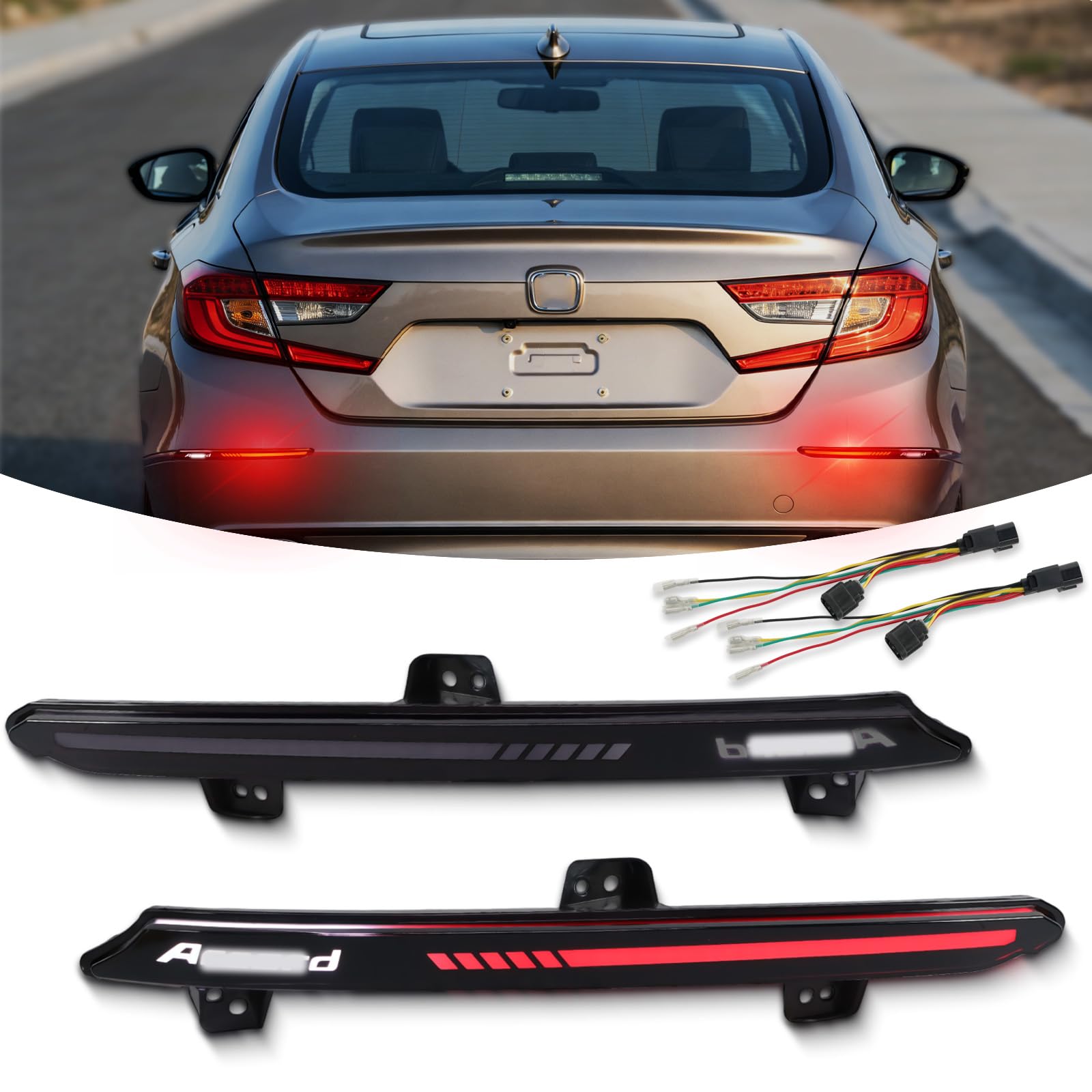 Amazon | スモークレンズ リアバンパー リフレクター ブレーキテール