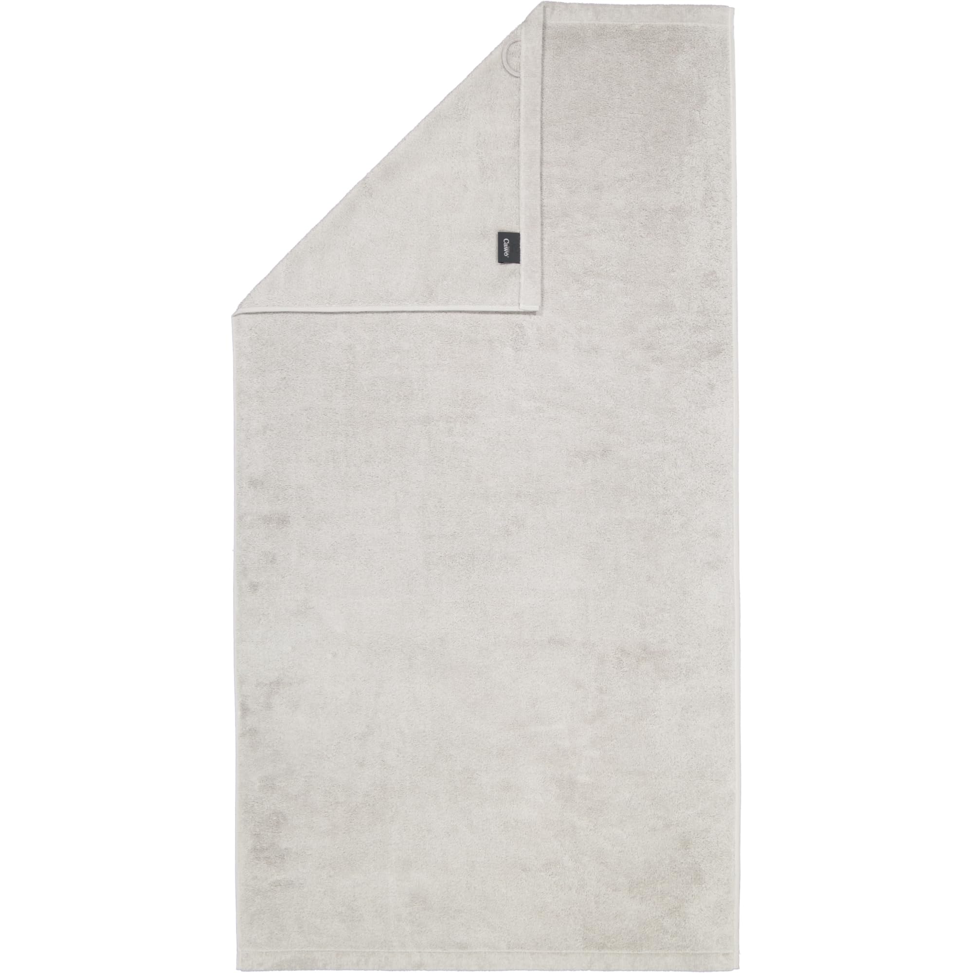 Toalla de mano de 70 x 140 cm Cawö Life Style Uni 7007 en tejido de algodón platino