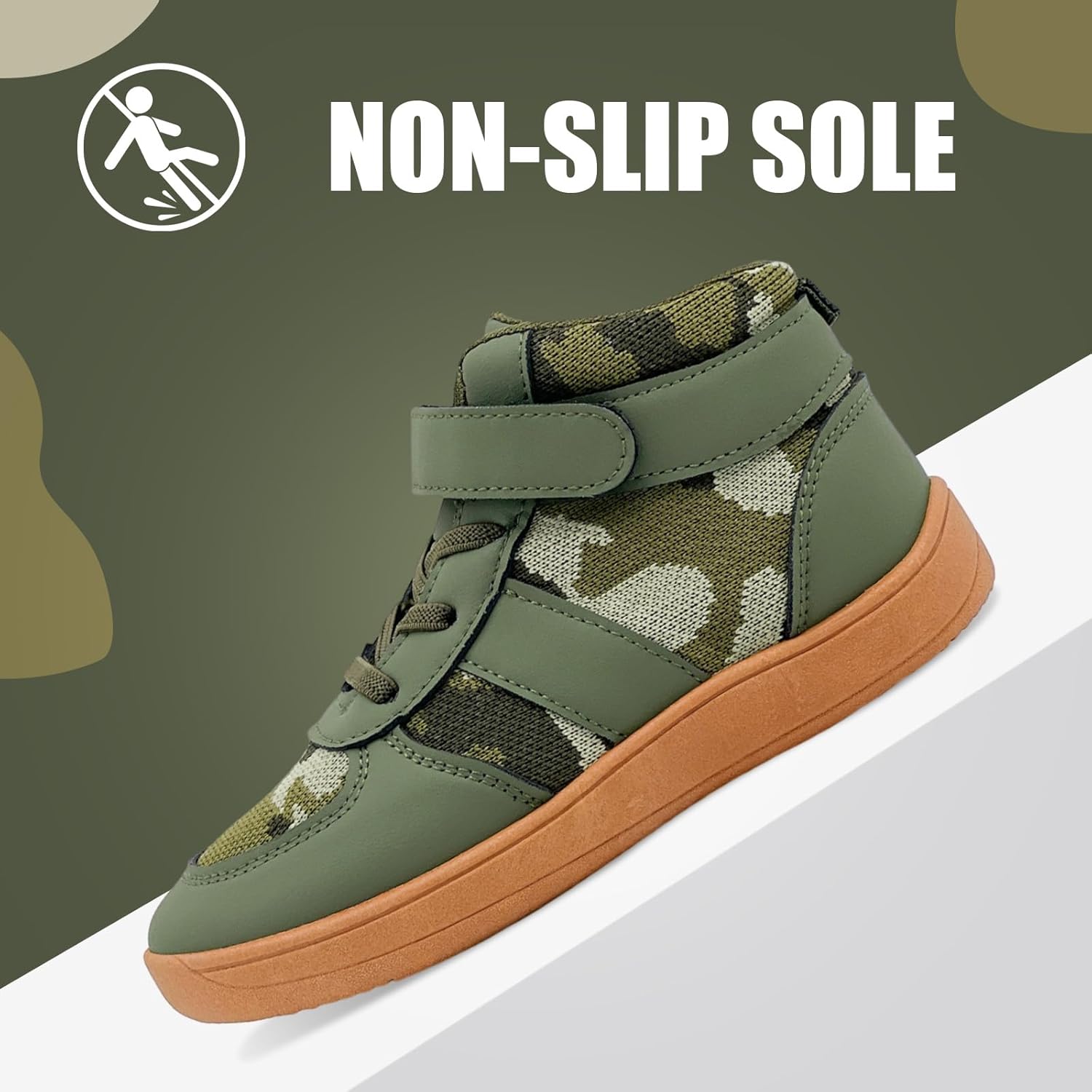 Kids High Top Sneakers Boys Girls Wrestling Shoes Tennis Walking Hiking Waterproof Boots Anti-Skid Athletic Running Shoes