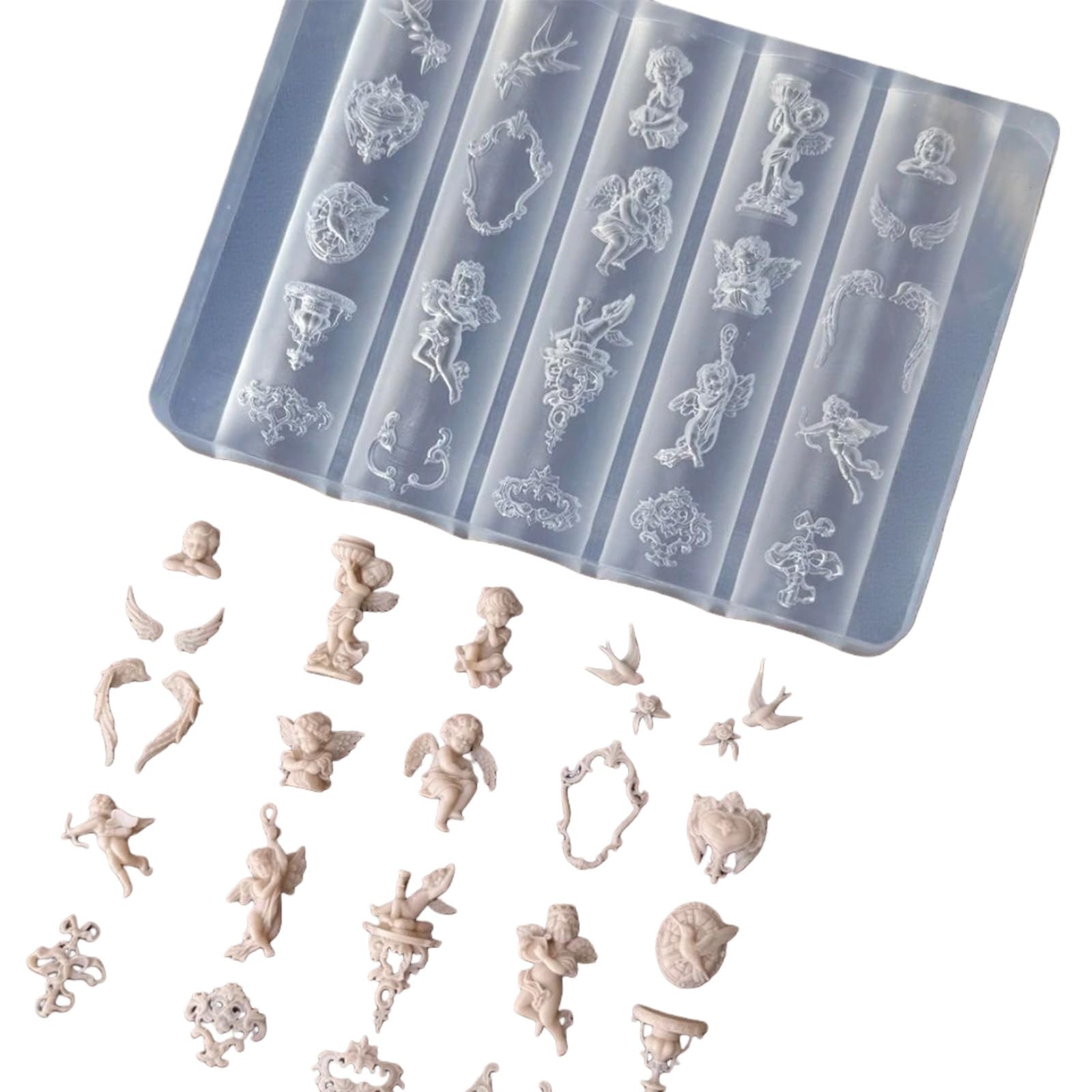 NEWFT Craft Silicone Mold Featuring Silicone Template Suitable for Unique Handmade Nails and Jewelry Accessories