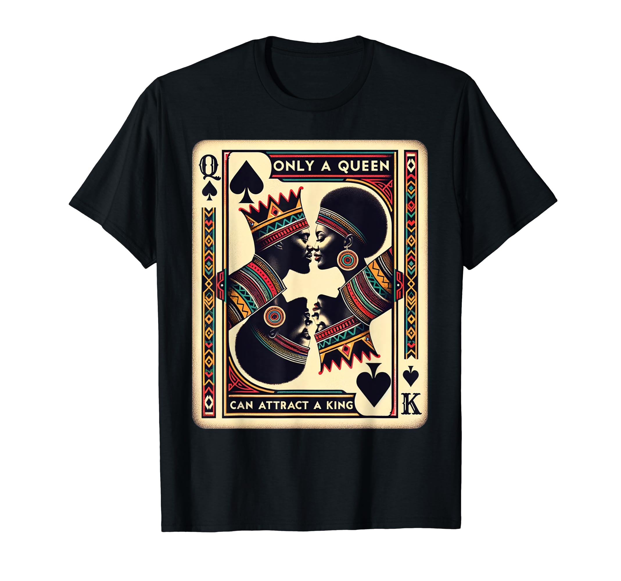 black king empowermentKing & Queen Black Love African American Couples Marriage T-ShirtOEKO-TEX STANDARD 100