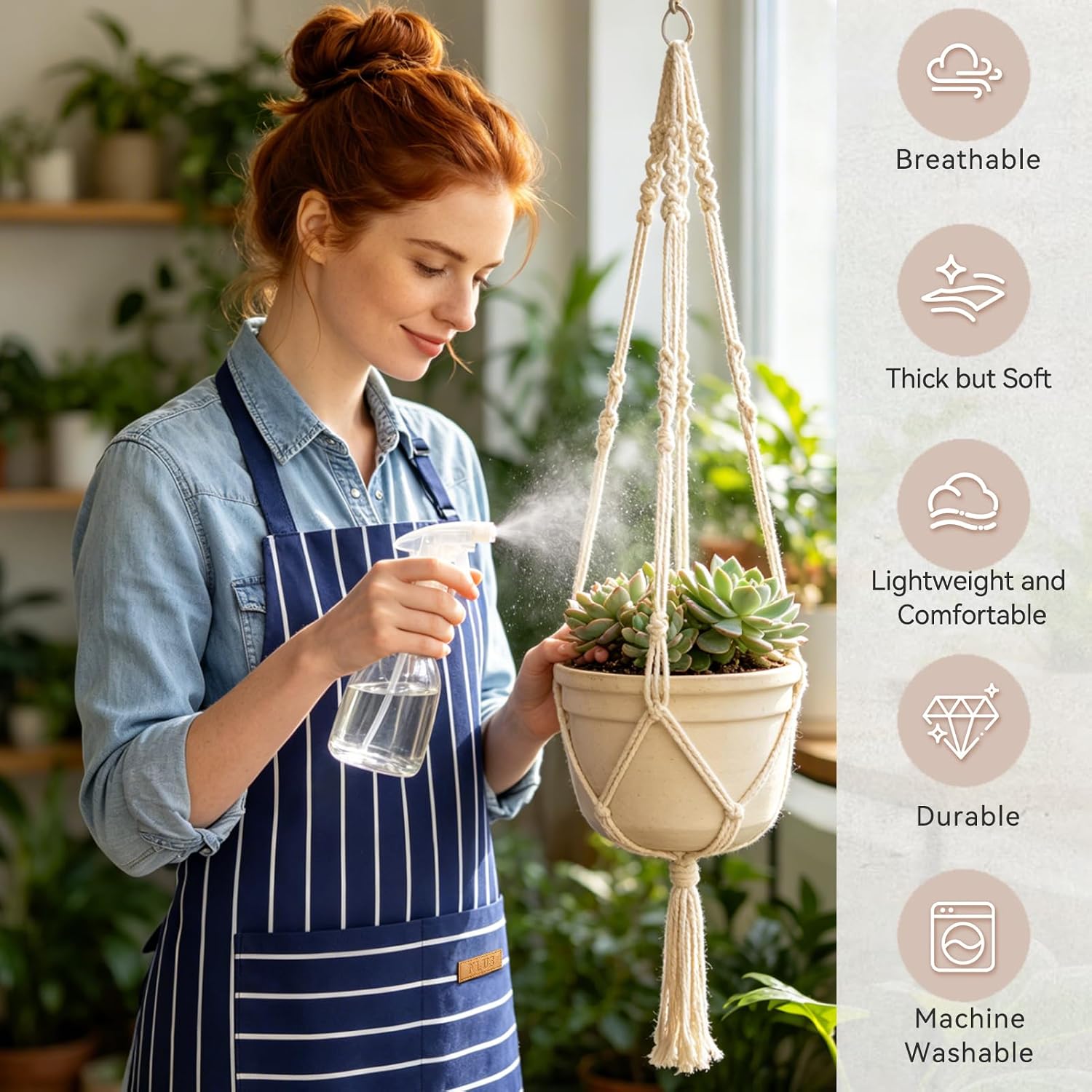 NLUS 2 Pack Chef Aprons for Women Men with 2 Pockets | Adjustable Bib Aprons for Kitchen, Cooking, Grilling