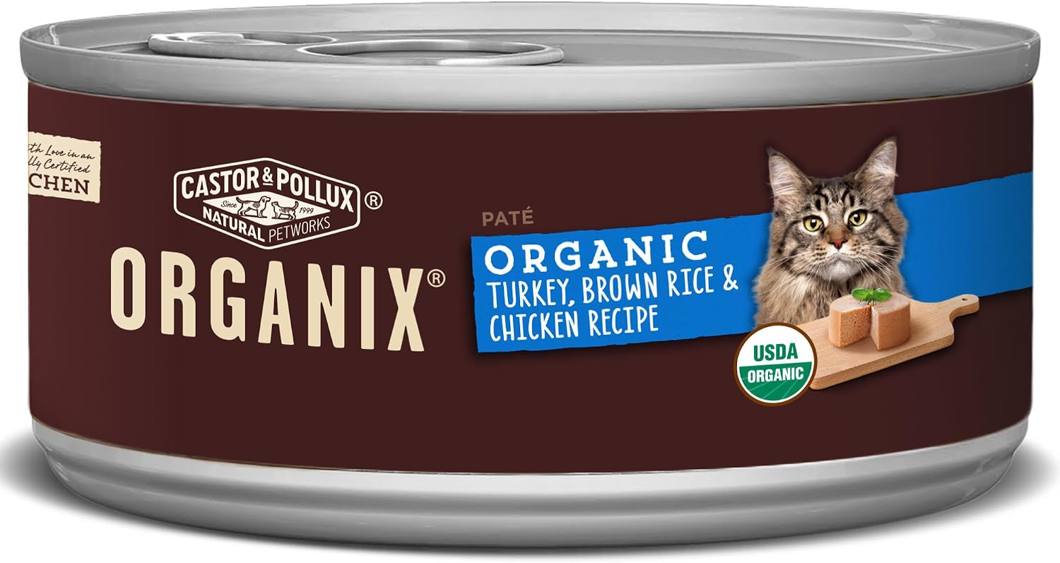 Castor & Pollux Organix Organic Turkey, Brown Rice & Chicken Recipe (24) 3oz cans