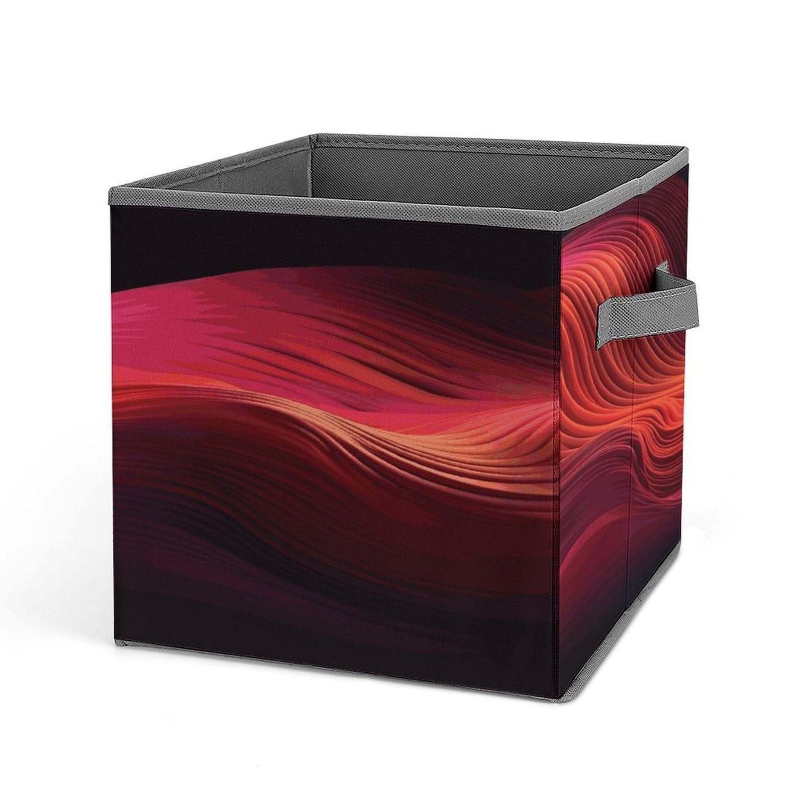 Fekiloot Style Gradient Red Storage Bins Storage Baskets