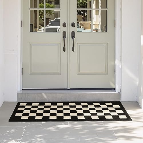 Miniatura 349 de GRANNY SAYS Felpudo para interiores, 32 x 48 pulgadas, antideslizante, tapete grande para puerta, tapete de bienvenida para exteriores, lavable