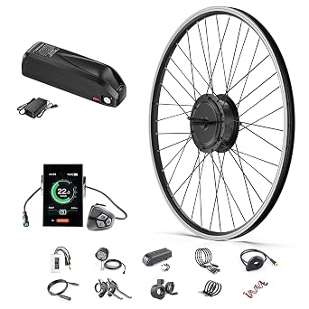 BAFANG 48V 500W Front Hub Motor Electric Bike Conversion Kit for 20 26 700C Wheel Drive Engine with LCD Display
