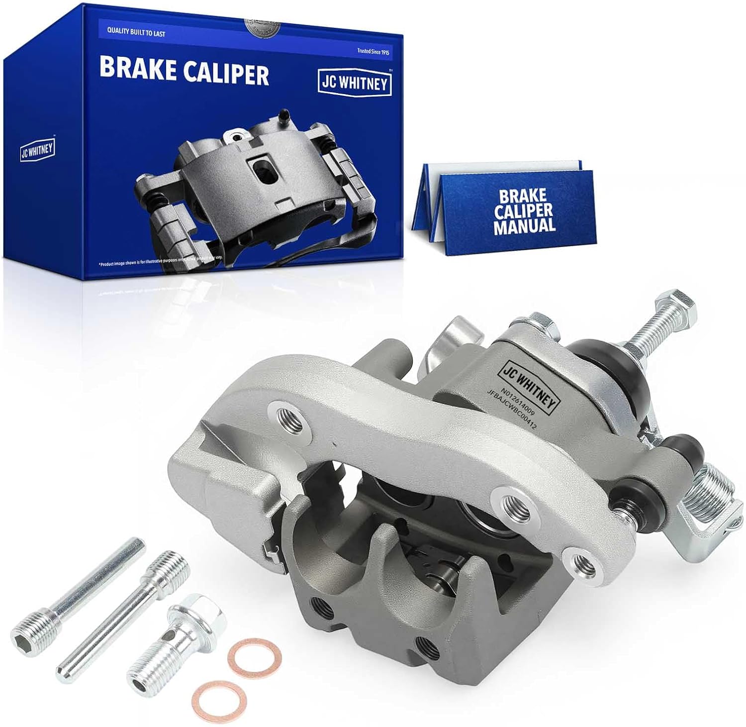 JC Whitney JFBAJCWBC00412 Rear Left or Right Brake Caliper - Compatible with Yamaha Raptor 700 2013-2021, Raptor 700R 2013-2021, YFZ450 2006-2013, YFZ450R 2009-2021, YFZ450X 2010-2011