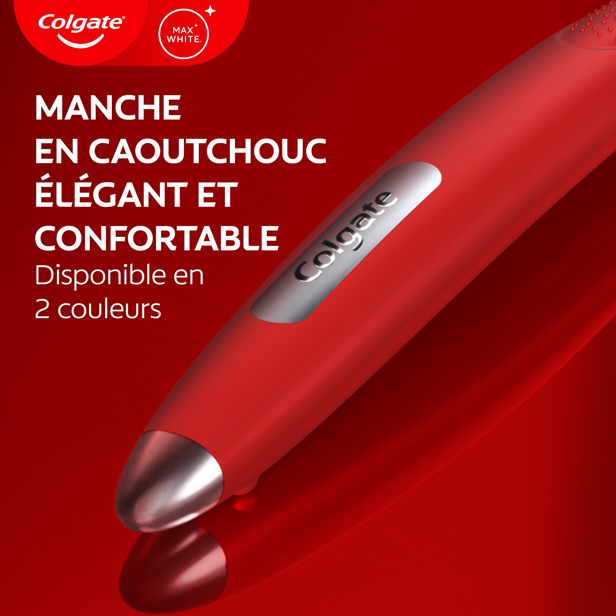 COLGATE - Ręczna szczoteczka do zębów Max White Ultra - Pasma z węglem drzewnym - Przeznaczona do usuwania plam z powierzchni