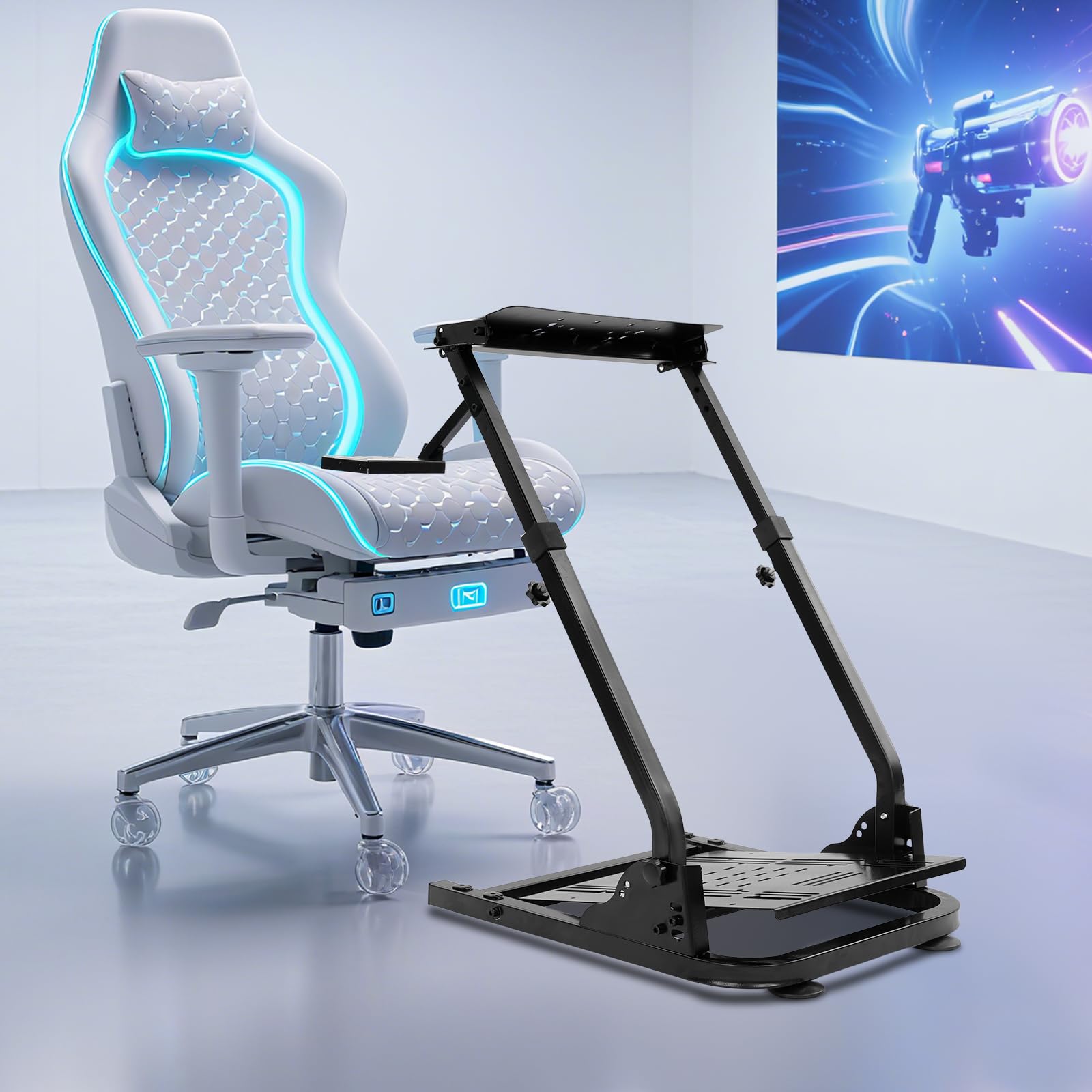 Support Volant Course Pliable Réglable Gauche/Droite Cockpit Simulateur