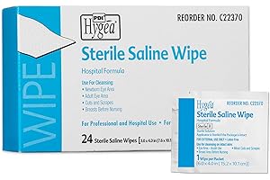 Hygea Sterile Saline Wipes 6" x 4" 24/bx