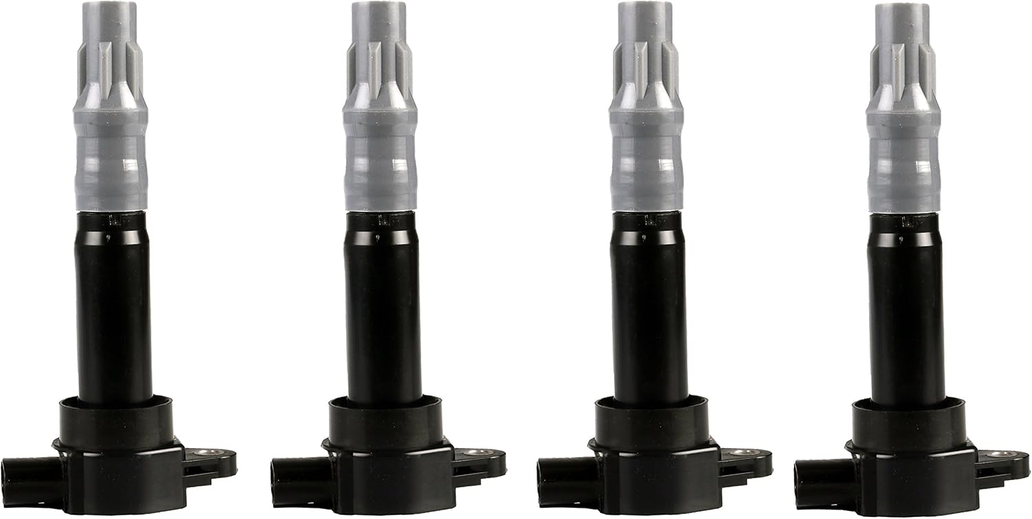 ENA Set of 4 Ignition Coil Pack Compatible with Mitsubishi 2006-2012 Eclipse 2.4L 3.8L, 2004-2012 Galant 2.4, 2007 2008 2009 Galant 3.8, 2004 2005 2006 Lancer Outlander 2.4 Coils Replacement for UF532