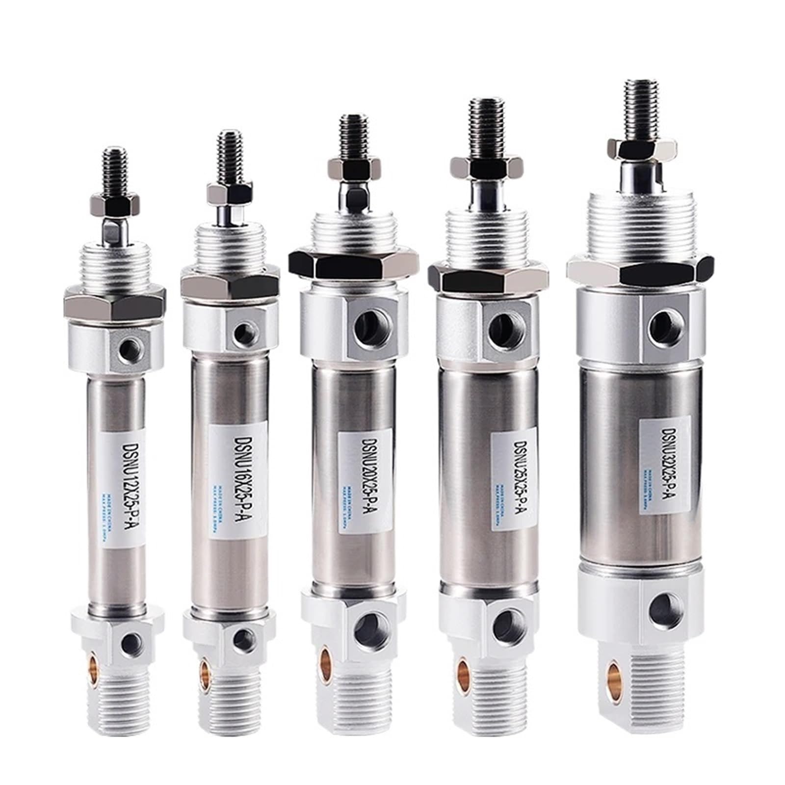 Cylindre pneumatique type DSNU, mini cylindre rond en acier inoxydable, 1 pièce, DSNU20/25/32/40 x 25/50/75/100/125/150/175/200/225(Stroke 50mm,Bore 40mm(DSNU 40))