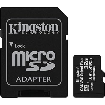 Kingston Canvas Select Plus microSD Card SDCS2/32 GB Class 10 (SD Adapter Included)