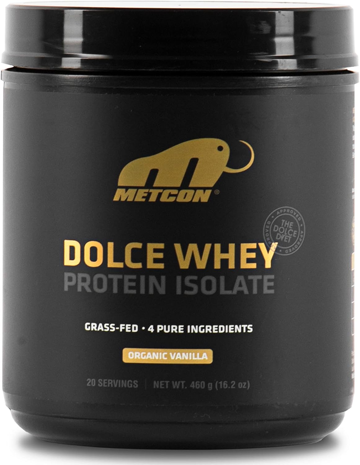Buy Metcon Dolce Whey Protein Isolate Premium Grass Fed Whey Protein Isolate Powder With 4 All Natural Ingredients No Fillers Organic Vanilla Flavor 460g Online In Japan B097fyggnc