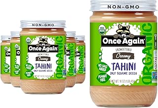 Once Again Organic Tahini, Single Ingredient - Vegan, Non-GMO, Kosher, G...