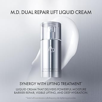 AP Beauty (by AMOREPACIFIC) M.D. Dual Repair Lift Liquid Cream 120 mL/4.05 fl. oz, Lightweight Anti-Aging Hydrating Cream, Moisture Barrier Repair and Firmness, Luxury Skincare