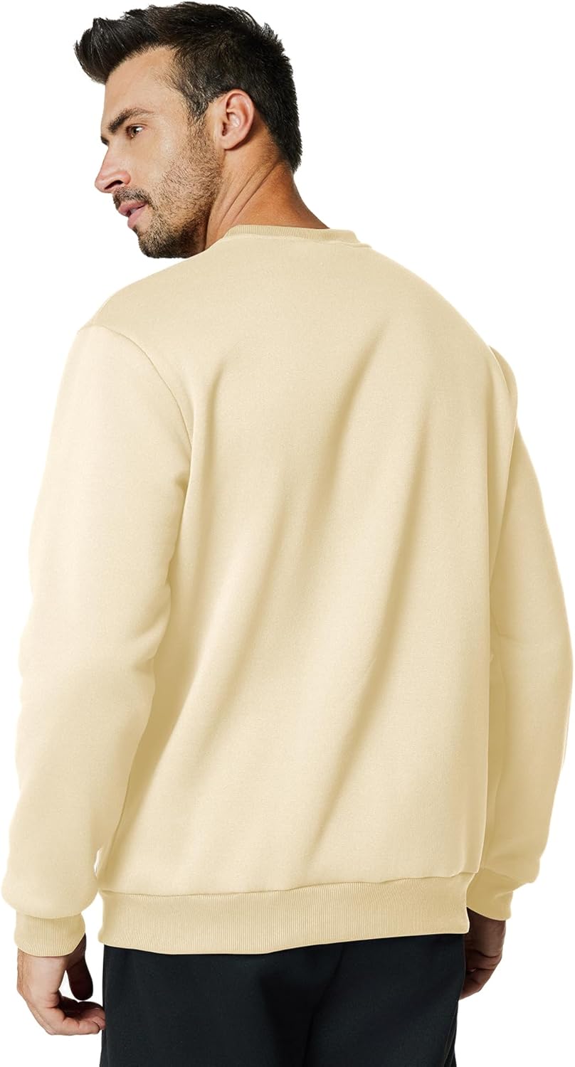 Men's Crewneck Sweatshirt Casual Long Sleeve Sweat Shirts Athletic Fleece Basic Pullover Shirts - Image 5
