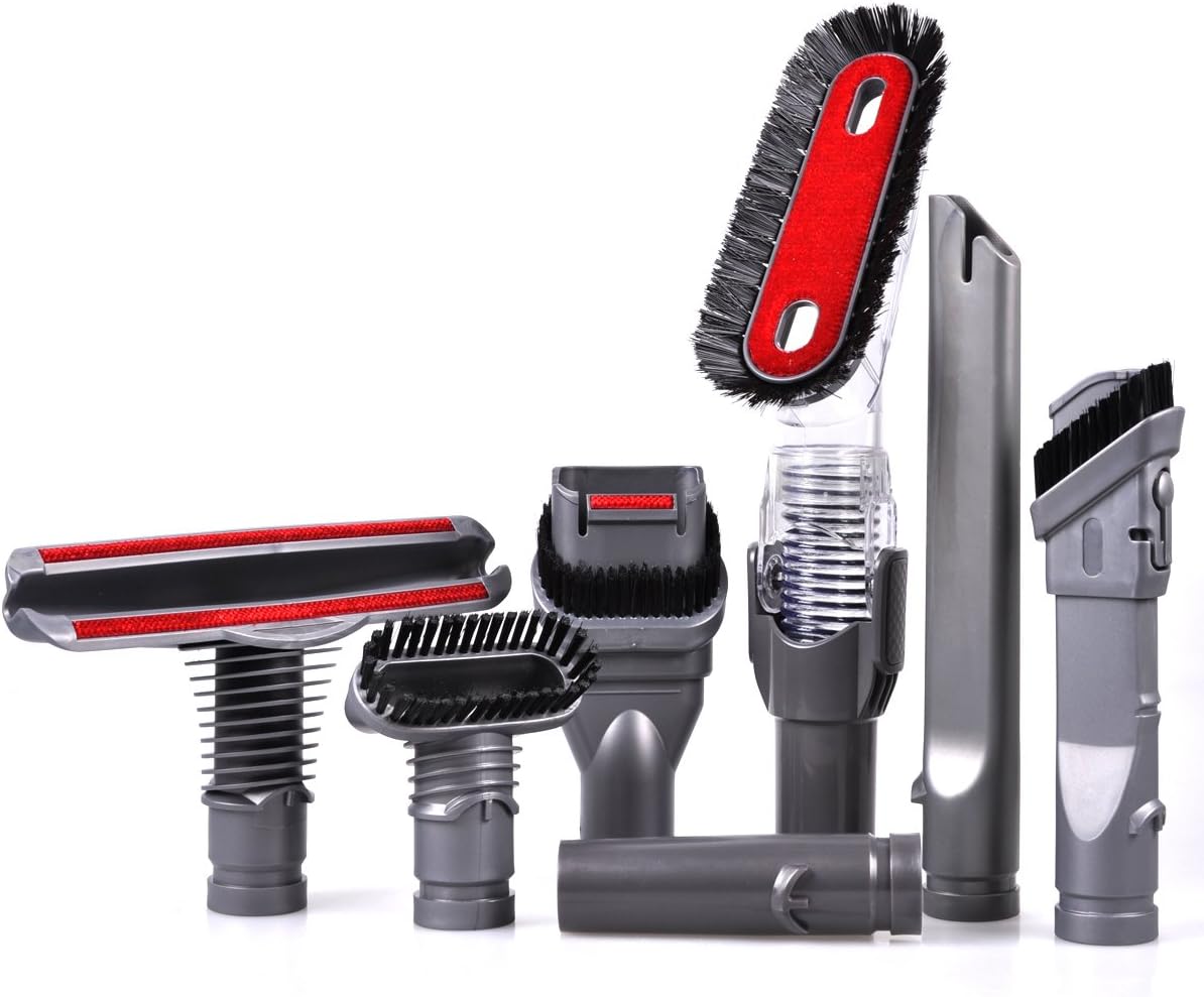 KEEPOW 7 Pack Vacuum Attachments Replacement for Dyson Vacuum Cleaner V6 DC44 DC33 DC35 DC39 DC58 DC59 DC62 DC61