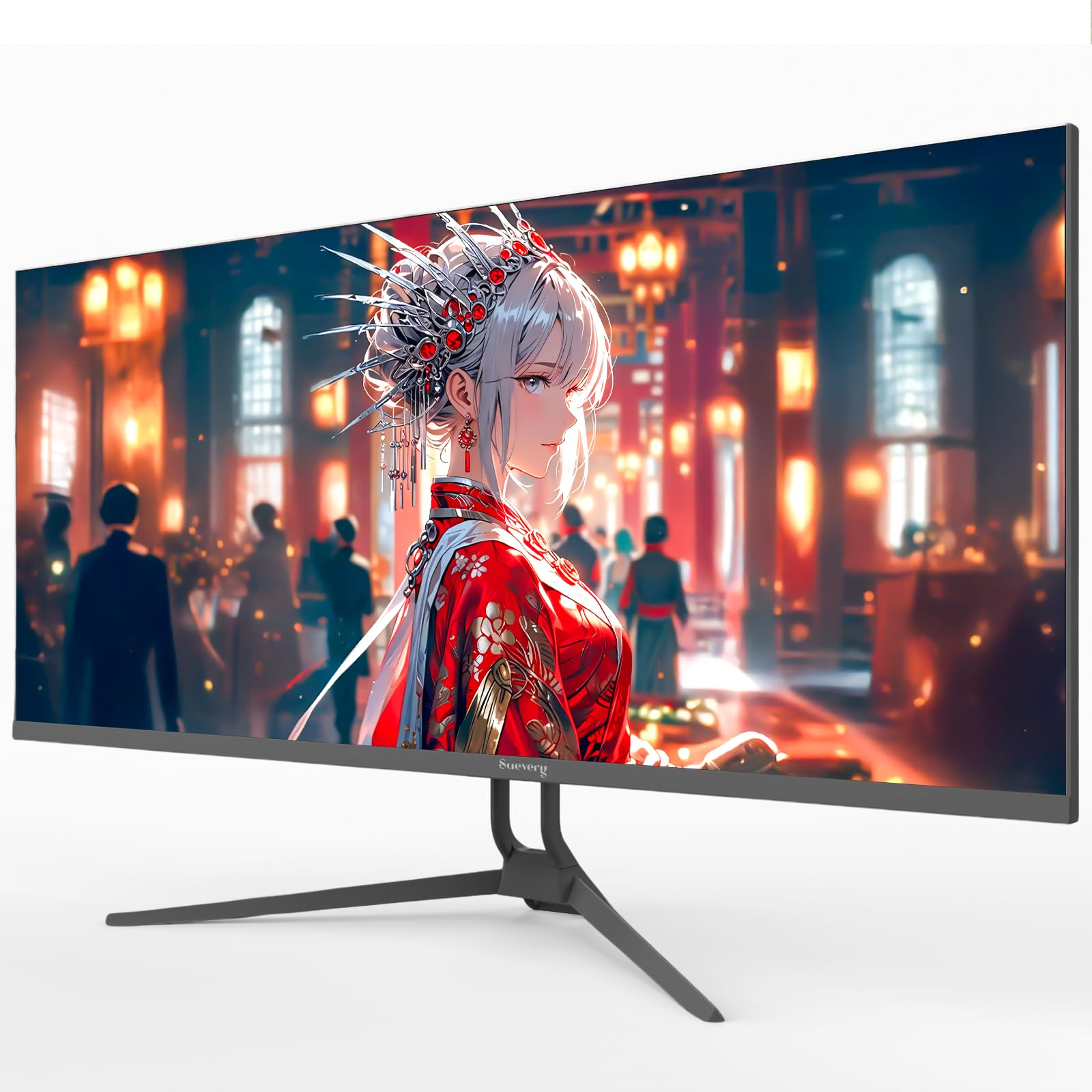 Amazon.co.jp: Suevery 34インチ 平面 ゲーミングモニター 3440x1440