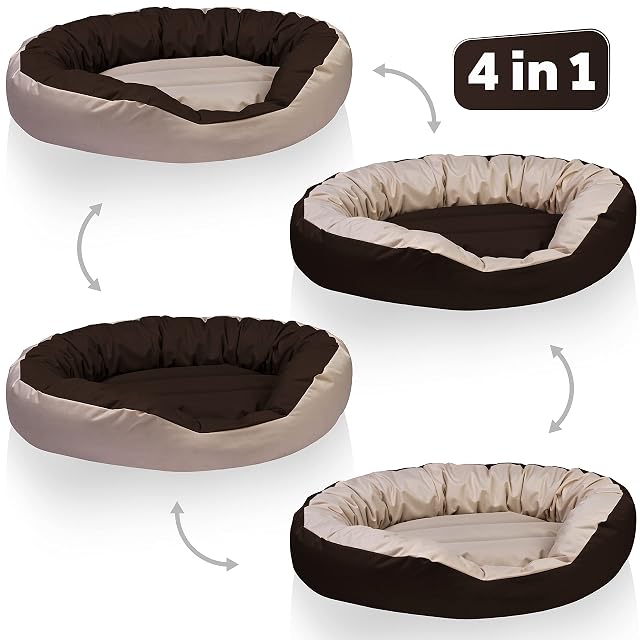 Foto 5 de 8 de BedDog® 4en1 Sunny Beige/Marron XL Aprox. 85x70cm colchón para Perro, 13 Colores, Cama, sofá, Cesta para Perro