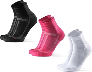 DANISH ENDURANCE Calcetines de Running Unisex, Antideslizantes, Calcetines Antiampollas para Hombre y Mujer, 3 o 5 Pack
