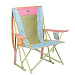 GCI Outdoor Comfort Pro Rocker Camping Chair | Portable Folding Rocking Chair with Durable Armrests & Drink Holder - Sweet Tea