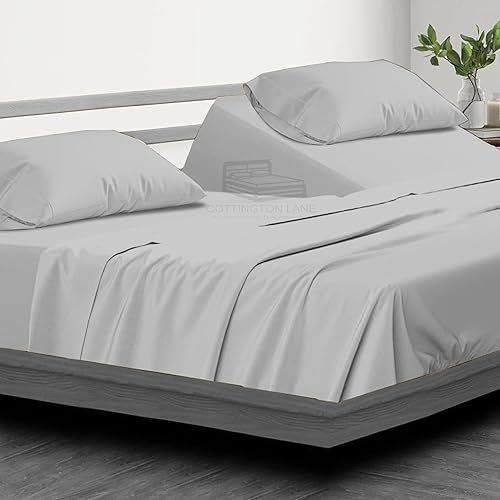 Juego de sábanas Flex King de cabeza dividida para cama ajustable, sábanas de tamaño King flexible para dormir con número de cama, sábanas de