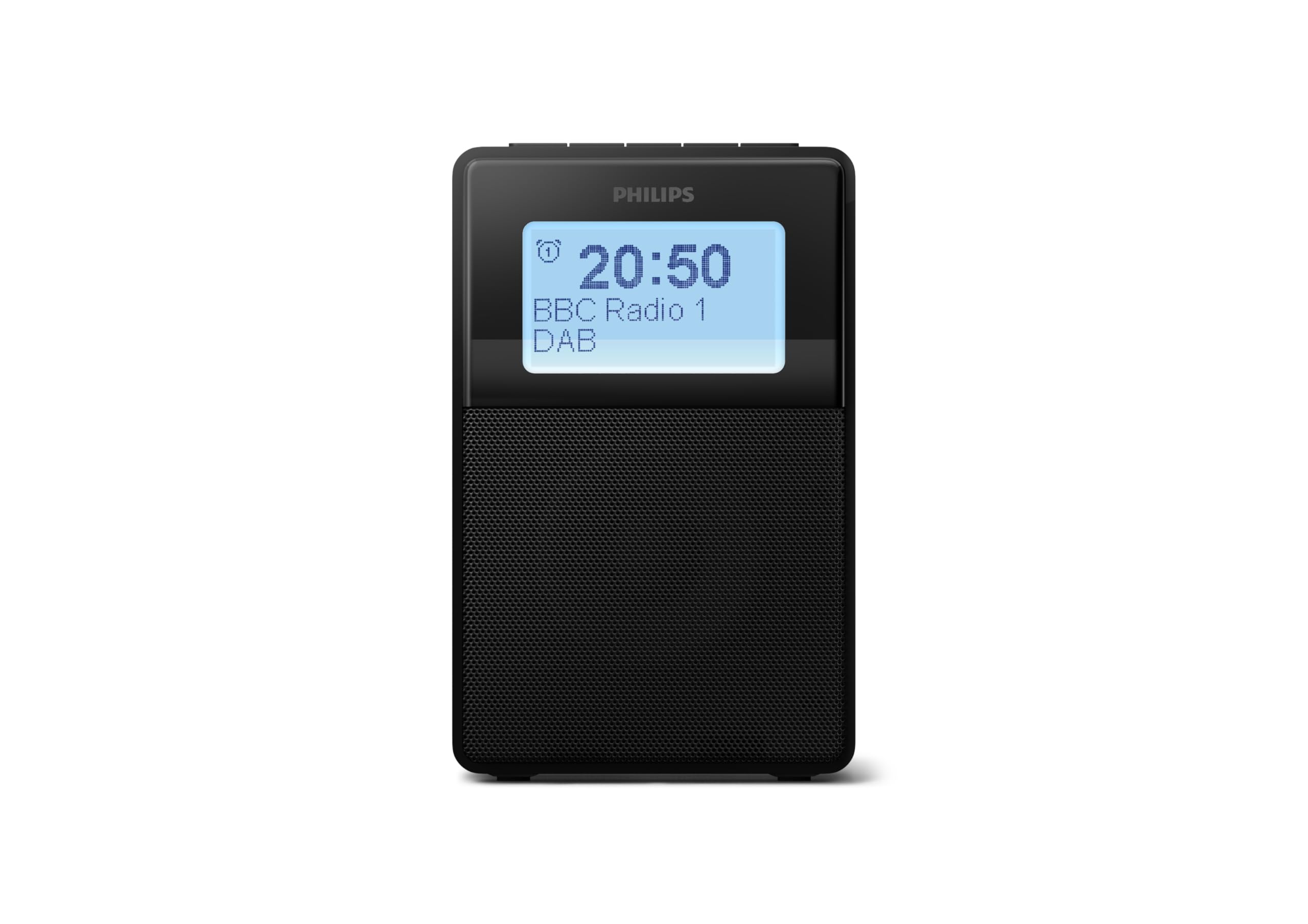 Philips TAR5100 Radio sveglia DAB FM a prova di schizzi con USB e Bluetooth, realizzata in materiale PCR sostenibile