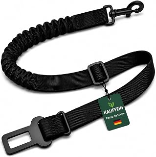 1x Hundegurt Auto – Hundesicherheitsgurt mit elastischer Ruckdämpfung – Verstellbarer Anschnallgurt Hund Auto – Hundegeschirr Metallkarabiner – Für kleine, mittlere & große Hunde