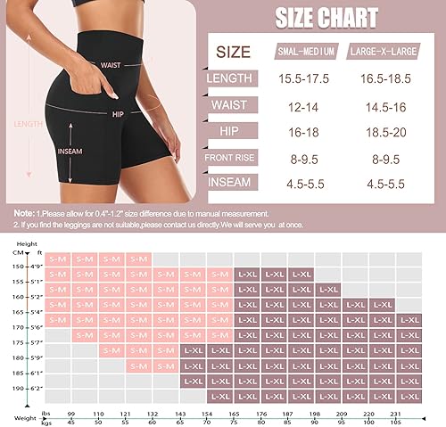 Miniatura 6 de Pantalones cortos de entrenamiento de 2 piezas para mujer, cintura alta, bolsillos de 5 pulgadas, suaves, control de abdomen, atléticos, para