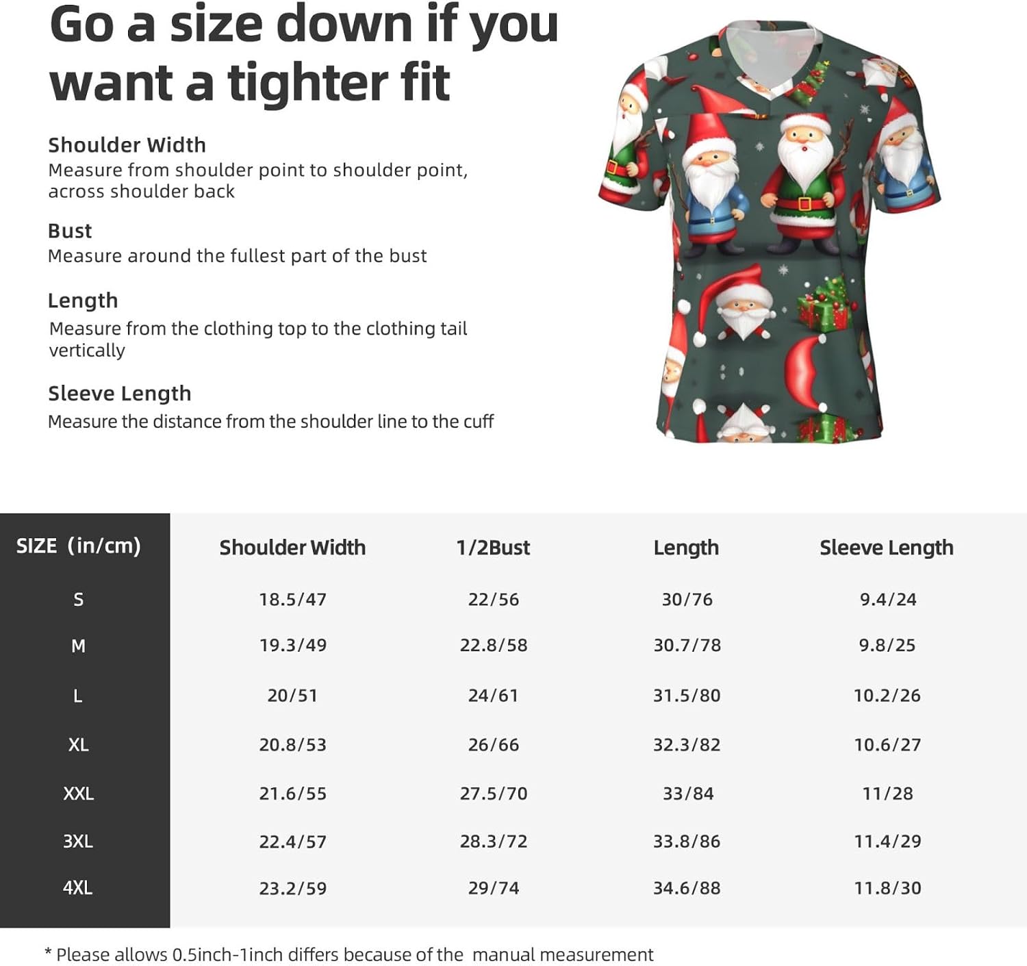 Xmas Funny Gnomes Rugby Football Jersey for Men, Comfortable V-Neck Loose Fit Top for Team Sports Athletics