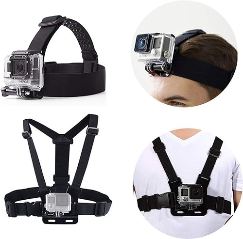 Miniatura 3 de Arnés de montaje en el pecho Chesty Vest Correa de montaje en la cabeza para cámara de acción compatible con GoPro Hero 12, 11, 10, 9, 8, Max, Go