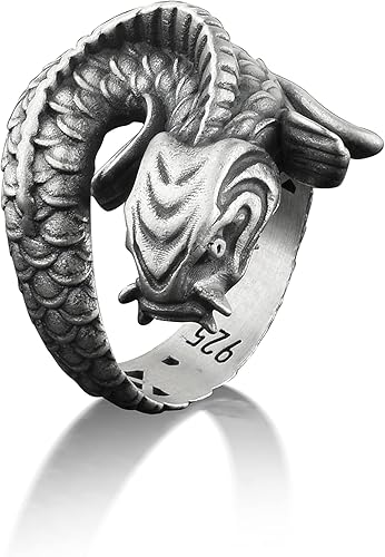 BySilverStone Jewelry Anillo de pez japonés Koi Cool para hombres, anillo de carpa para novio, anillo de animales marinos en plata de ley, anillo de