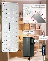 Vista 8 de DOMMIA Soporte para plantas con luz de crecimiento, luces regulables para cultivo de plantas, múltiples espectros LED de crecimiento, luces