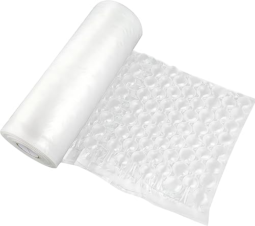 Miniatura 9 de Rollo de burbujas para cojín de aire, bolsas de almohada inflables, tamaño de la película 16 x 13 pulgadas, longitud de 985 pies, embalaje de envío