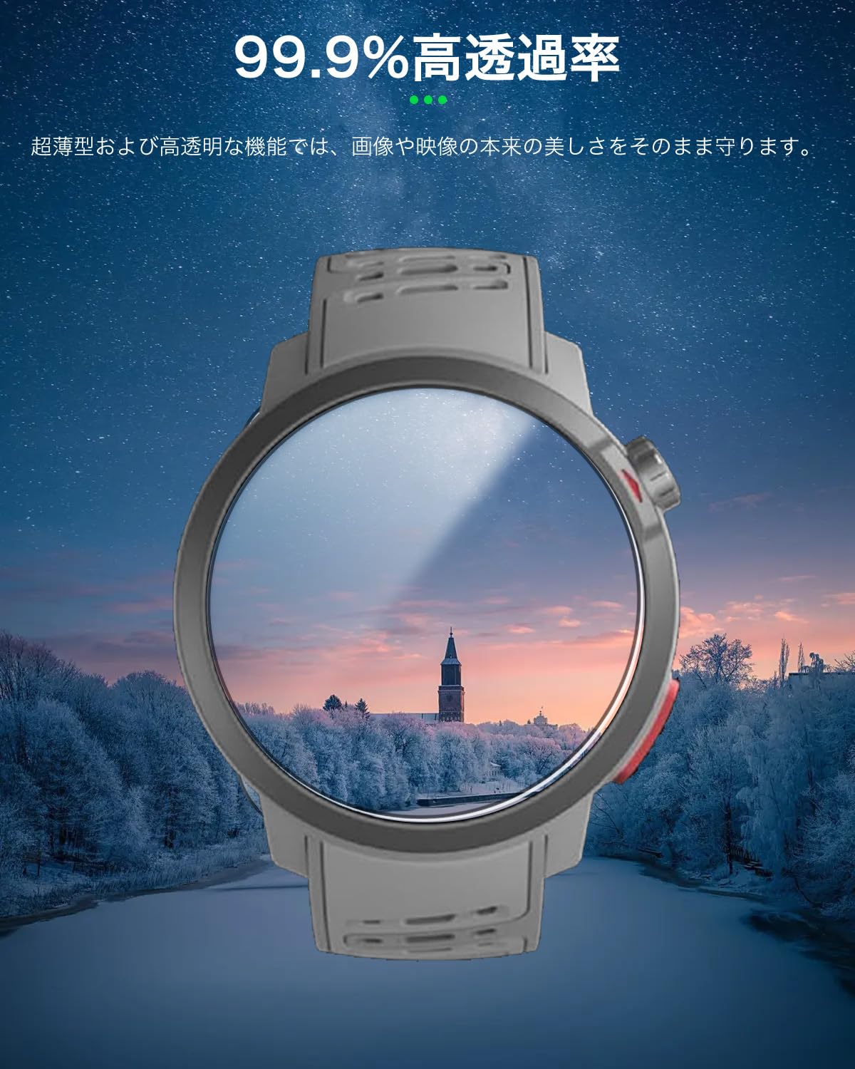 Amazon.co.jp: 【3枚セット】For COROS（カロス）PACE Pro 用 フィルム 
