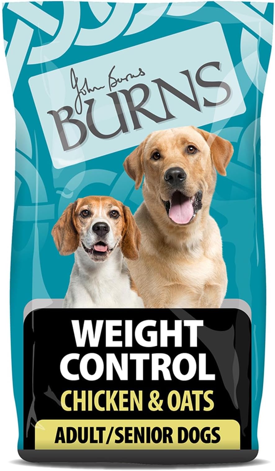 Burns Pet Nutrition Hypoallergenic Complete Dry Dog Food Adult and Senior Dog Weight Control Chicken and Oats 2 kg(Packaging may vary)
