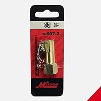 Vista 4 de Milton FNPT Adaptador neumático estilo europeo 1/4 pulgadas